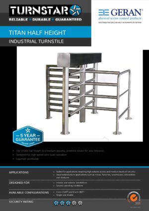 Titan Half Height - Brochure GB | Geran Access Products B.V.